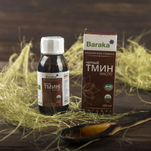 Масло черного тмина Барака, Органик (стекло)