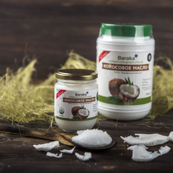 Кокосовое масло Вирджин Барака, Органик Био Премиум 
