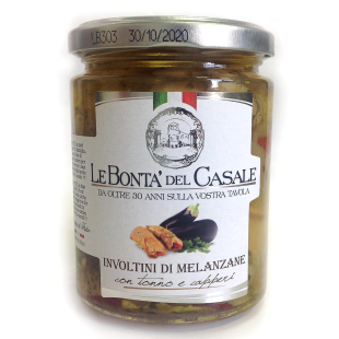 Рулетики из баклажанов с тунцом и каперсами Италия 