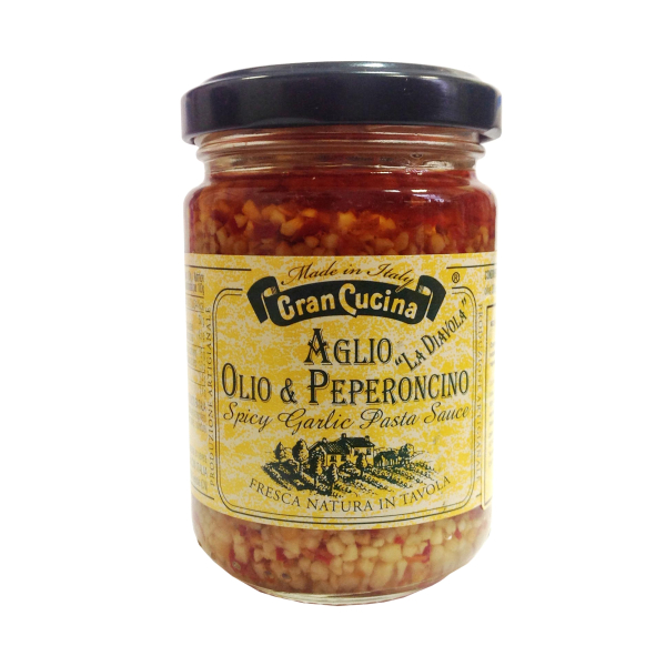 Соус-приправа с чесноком и красным острым перцем Италия 