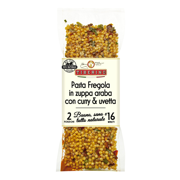 Паста фрегола по-сардински с карри и изюмом Италия