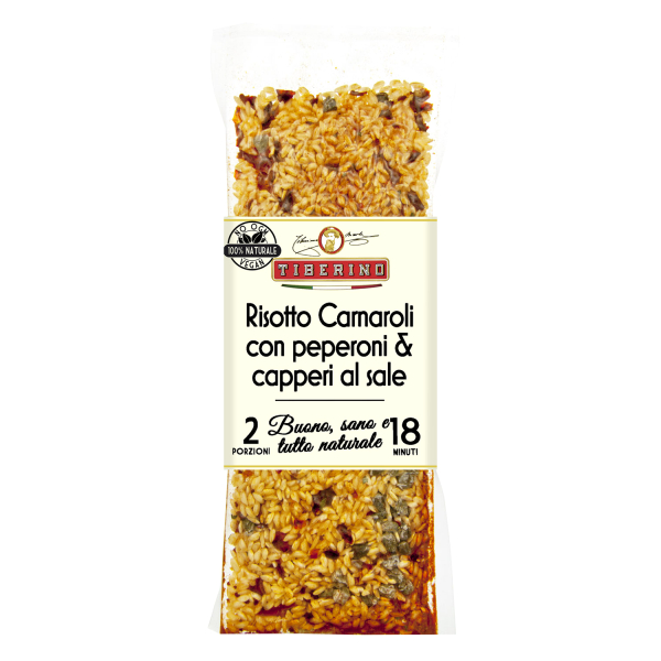 Ризотто с красным сладким перцем и каперсами Италия