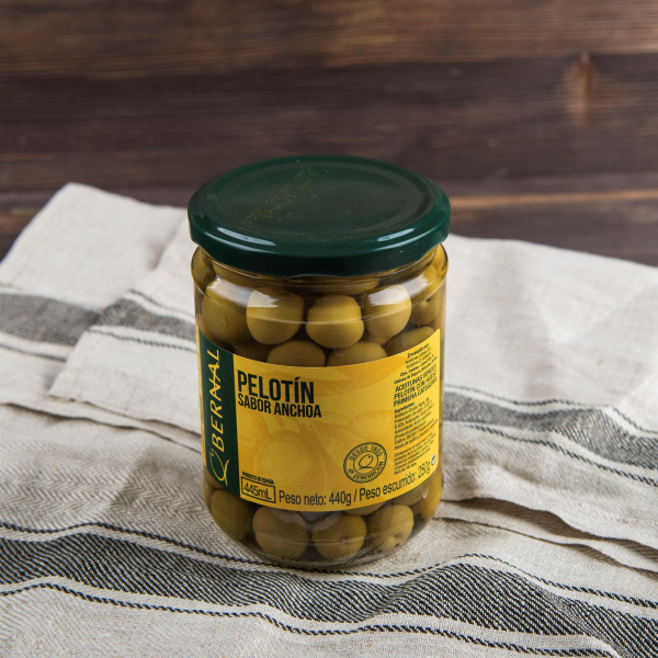 Оливки PELOTIN  зеленые, в анчоусном рассоле, с косточкой Испания 