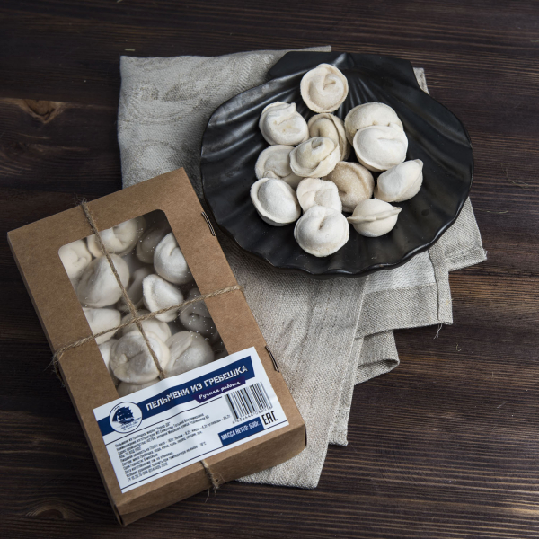 Пельмени из гребешка, пачка 500 гр