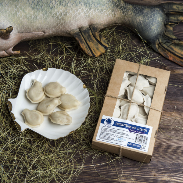 Пельмени из щуки, пачка 500 гр