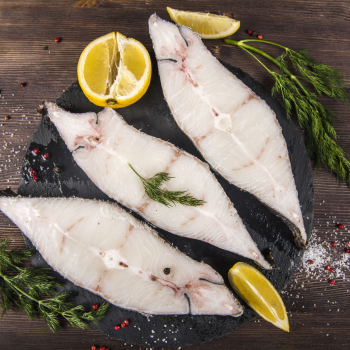 Палтус, крупный,  синекорый (3 – 5 кг), стейк