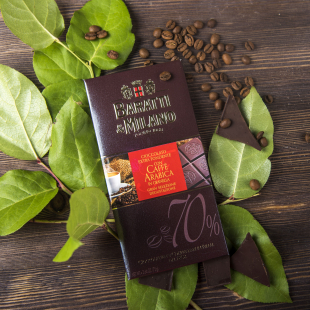 Шоколад горький с зернами кофе Арабика