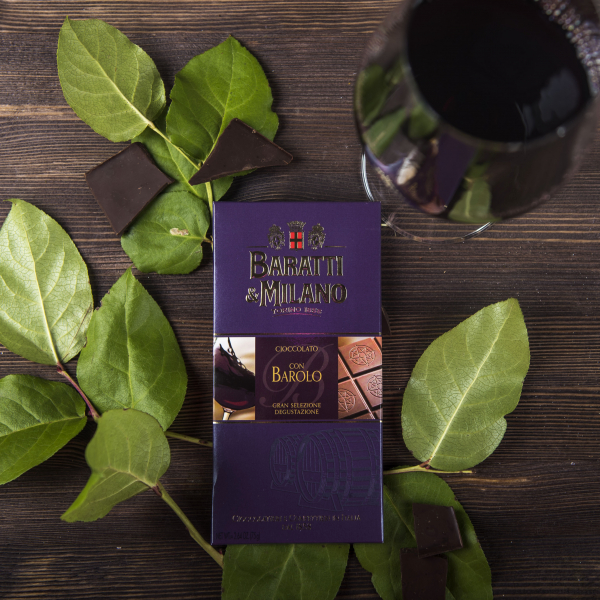 Шоколад молочный с вином Бароло